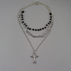 cutiekill-dark-sweet-layered-cross-multi-necklace-ah0816