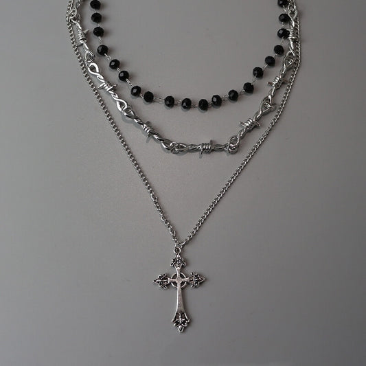 cutiekill-dark-sweet-layered-cross-multi-necklace-ah0816