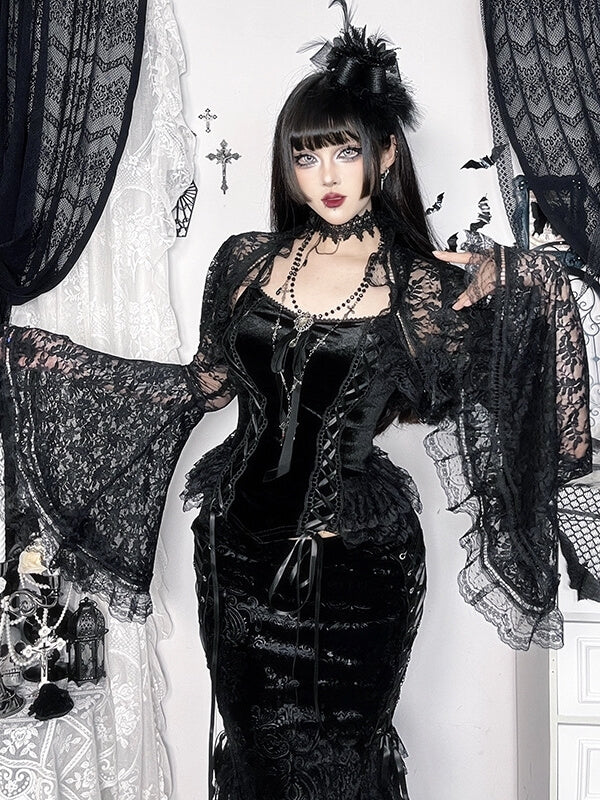 cutiekill-dark-witchy-lace-bell-sleeves-bolero-ah0873