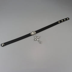 cutiekill-dark-y2k-cross-choker-necklace-ah0818