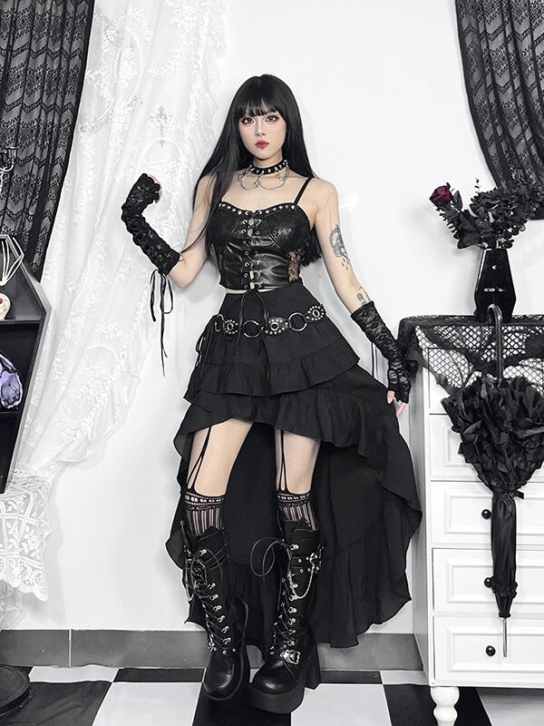 cutiekill-darkness-alt-irregular-skirt-ah0614