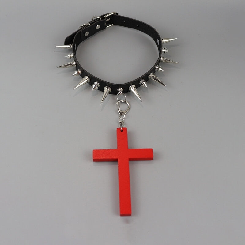 cutiekill-darkness-punk-studded-choker-with-cross-wood-acc003