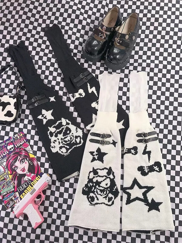 cutiekill-devil-star-buckle-leg-warmers-c0333