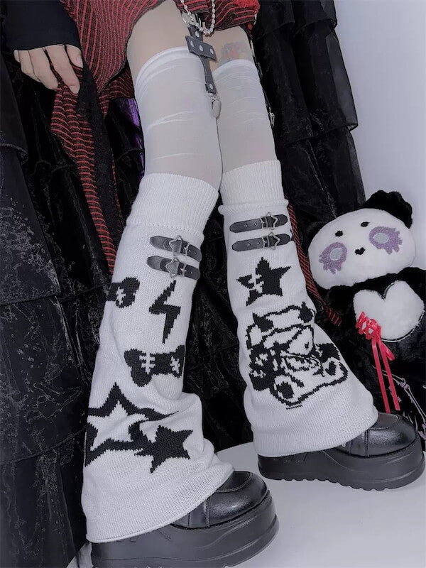 cutiekill-devil-star-buckle-leg-warmers-c0333