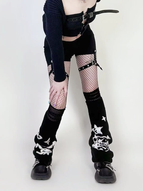 cutiekill-devil-star-buckle-leg-warmers-c0333