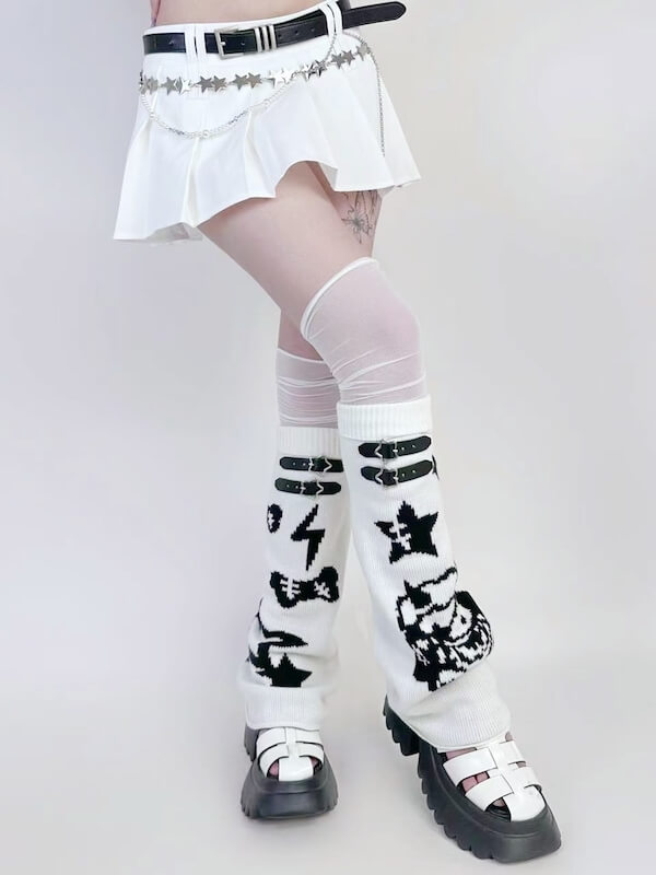 cutiekill-devil-star-buckle-leg-warmers-c0333