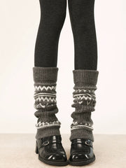 cutiekill-fair-isle-wavy-grain-warm-leg-warmers-c0526