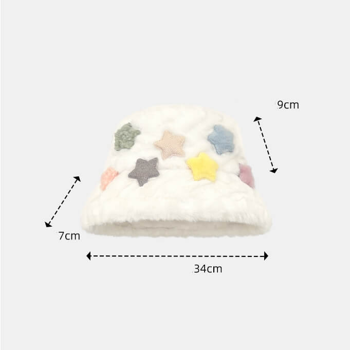 cutiekill-fluffy-stars-bucket-hat-c0340