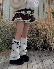 cutiekill-fluffy-sweet-bow-leg-warmers-c0379