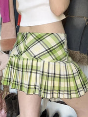 cutiekill-fresh-mint-plaid-mini-skirt-om0461
