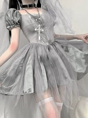 Ghostly Bride gothic lolita cosplay dress