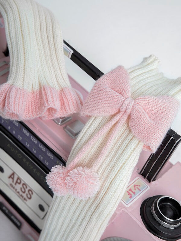 cutiekill-girly-bow-pompon-leg-warmers-c0204