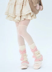 cutiekill-girly-bow-pompon-leg-warmers-c0204