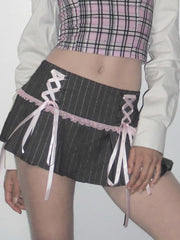 cutiekill-girly-pink-lace-up-ribbon-skirt-om0457