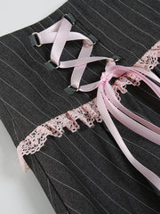 cutiekill-girly-pink-lace-up-ribbon-skirt-om0457