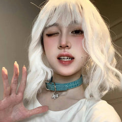 cutiekill-glitter-puppy-pendant-choker-ah0793