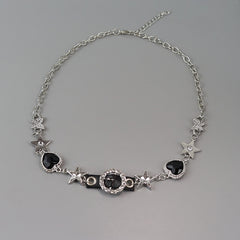 cutiekill-glittering-black-heart-necklace-ah0638
