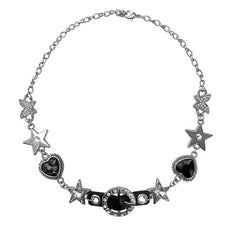 cutiekill-glittering-black-heart-necklace-ah0638
