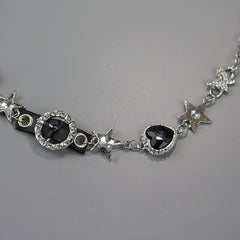 cutiekill-glittering-black-heart-necklace-ah0638