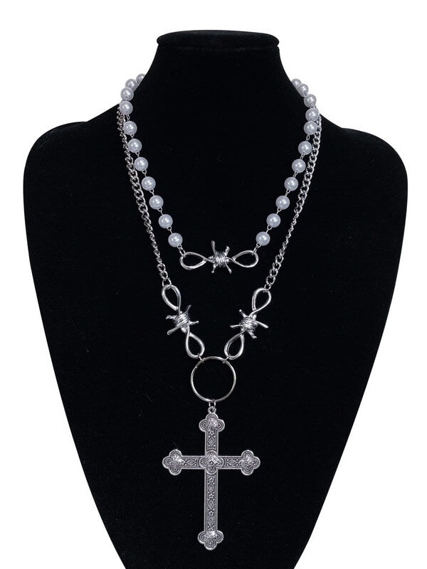 cutiekill-goth-angel-pearl-necklace-set-ah0420