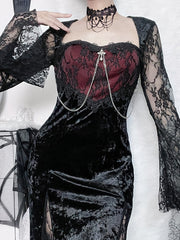 cutiekill-goth-lace-long-dress-ah0251