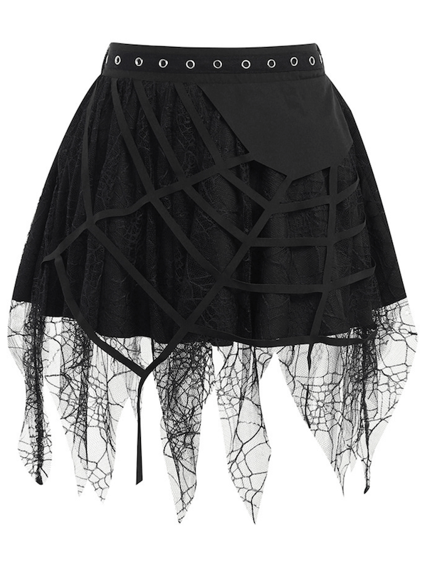 cutiekill-goth-punk-spider-web-tassels-skirt-ah0080