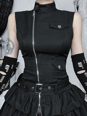 cutiekill-goth-punk-zipper-dress-ah0815