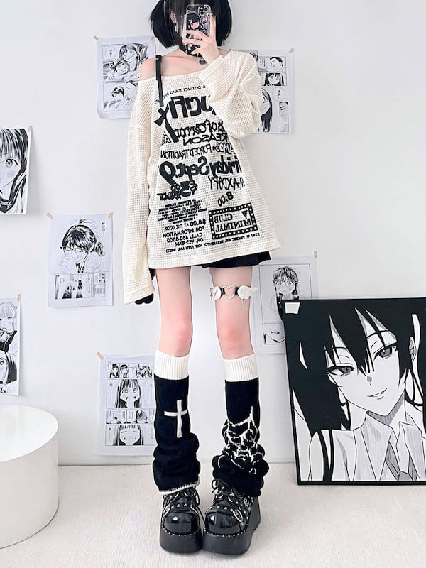 cutiekill-goth-y2k-spider-web-cross-leg-warmers-c0151-4