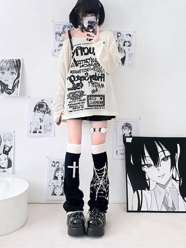 cutiekill-goth-y2k-spider-web-cross-leg-warmers-c0151-4