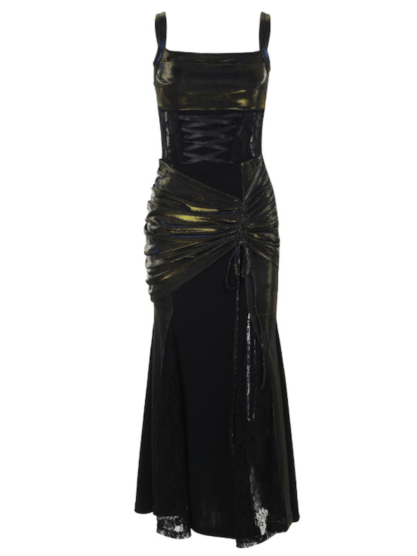 cutiekill-gothic-aesthetic-lace-up-fishtail-dress-ah0858