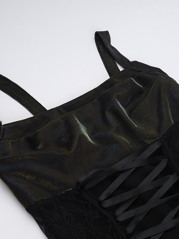 cutiekill-gothic-aesthetic-lace-up-fishtail-dress-ah0858