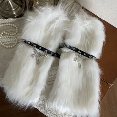 cutiekill-gothic-baroque-cross-studded-chain-furry-leg-warmers-c0505