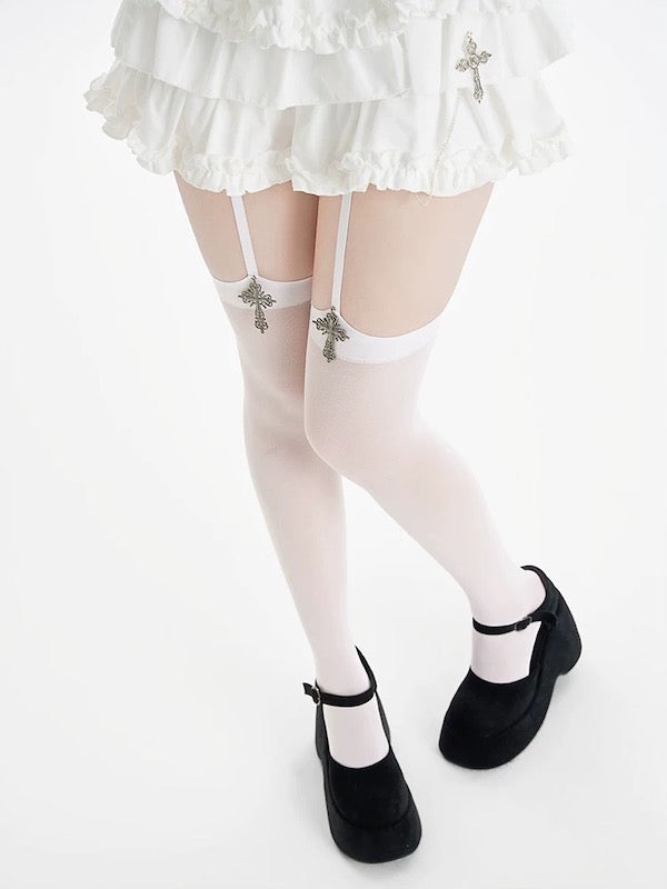 cutiekill-gothic-cross-pendent-garter-tights-c0492