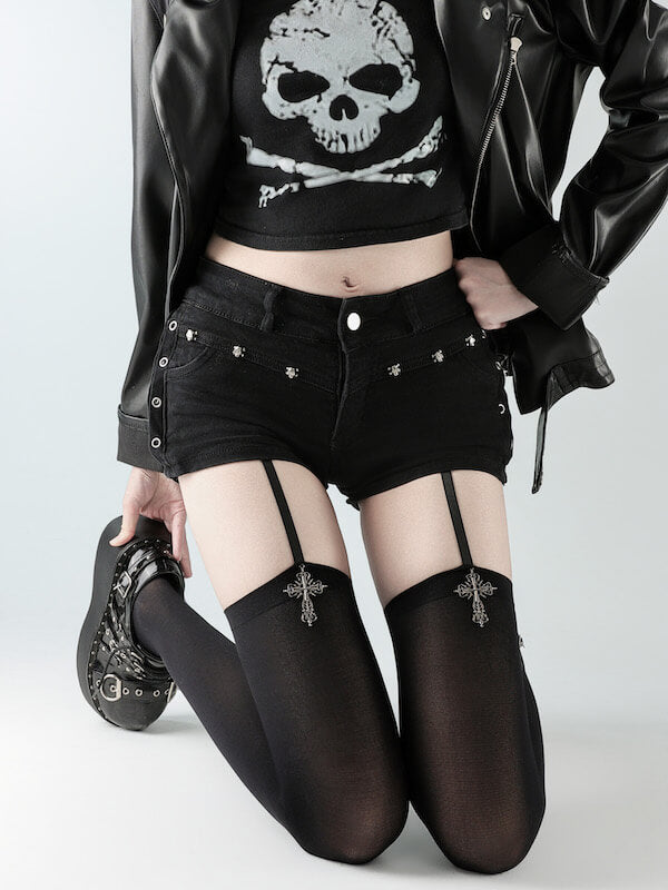 cutiekill-gothic-cross-pendent-garter-tights-c0492