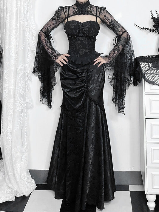 cutiekill-gothic-elegance-fishtail-skirt-ah0648