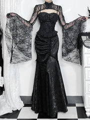 cutiekill-gothic-elegance-fishtail-skirt-ah0648