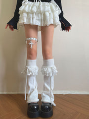 cutiekill-gothic-lace-triple-ruffle-knit-leg-warmers-c0514