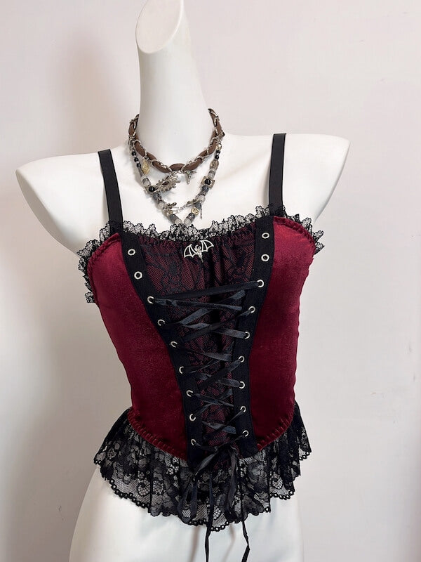 cutiekill-gothic-lace-up-lace-patchwork-cami-ah0889