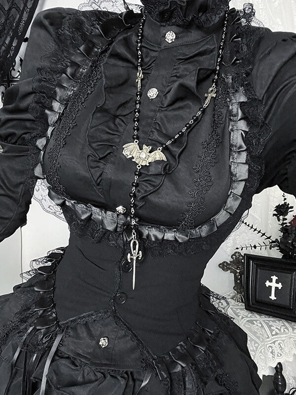 cutiekill-gothic-lolita-flare-sleeve-blouse-layered-with-lace-trim-corset-vest-ah0901-ah0902