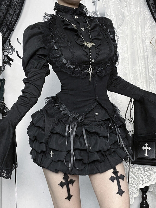 cutiekill-gothic-lolita-flare-sleeve-blouse-layered-with-lace-trim-corset-vest-ah0901-ah0902