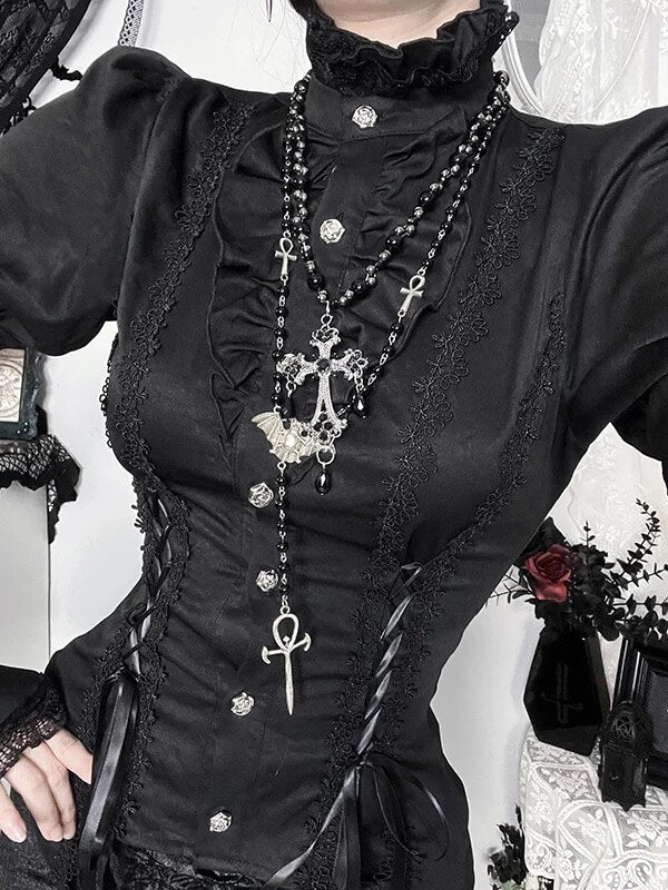 cutiekill-gothic-lolita-flare-sleeve-blouse-layered-with-lace-trim-corset-vest-ah0901-ah0902