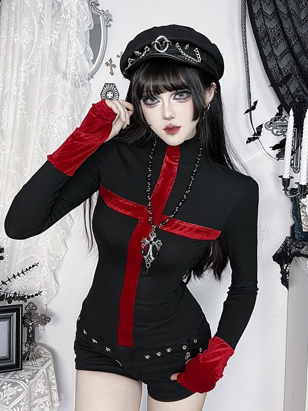 cutiekill-gothic-night-red-cross-top-ah0912
