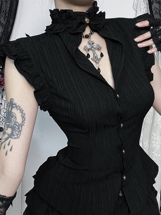 cutiekill-gothic-open-collar-ruffled-blouse-ah0872