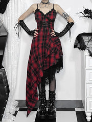 cutiekill-gothic-punk-red-plaid-irregular-dress-ah0656