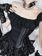 cutiekill-gothic-rose-night-lace-up-top-and-skirt-ah0899