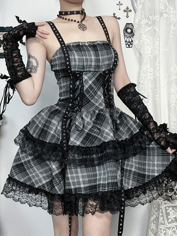 cutiekill-gothic-subculture-grey-plaid-punk-dress-ah0837
