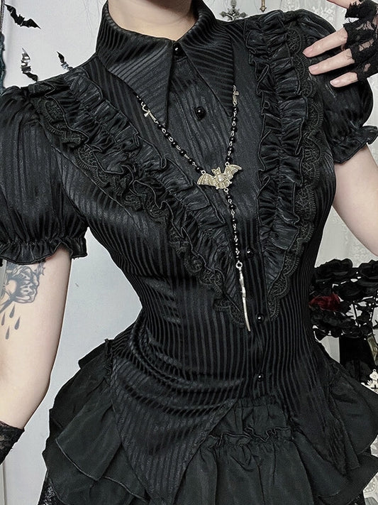 cutiekill-gothic-y2k-ruffled-blouse-ah0835