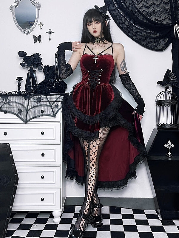 cutiekill-halter-gothic-layered-dress-ah0444
