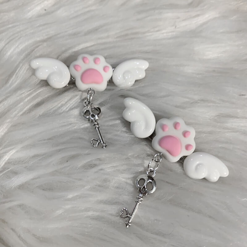 cutiekill-handmade-kitty-claws-angel-hair-clips-ah0563