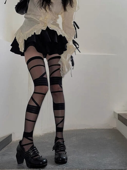 cutiekill-harajuku-bandage-stockings